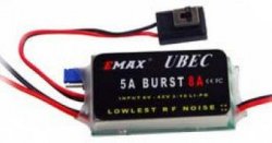 EMAX: Voltage controller 3-10S UBEC 5A 5/6V