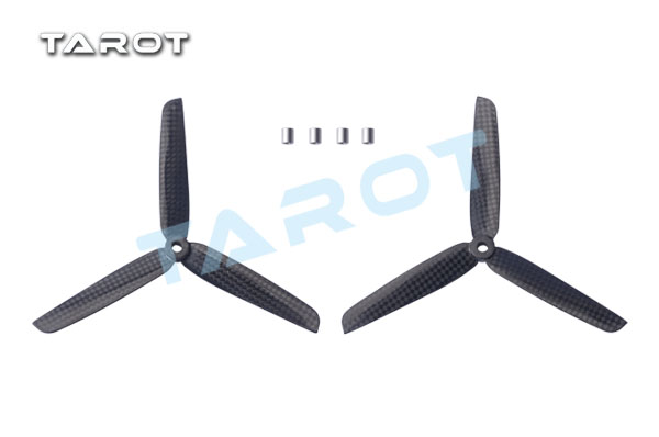 TL300E9 Tarot 6" CF 3-leaf propeller CW/CCW - Πατήστε στην εικόνα για να κλείσει