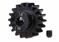 TRAXXAS Pinion Gear 18T 1.0M Pitch for 5mm Shaft (Machined) TRAXXAS Pinion Gear 18T 1.0M Pitch for 5mm Shaft (Machined)