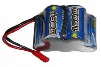 Graupner: 6V NiMH 1600 mAh cube battery pack Graupner: 6V NiMH 1600 mAh cube battery pack