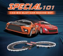 Joysway Slot Car Racing Set Special 101 1/43 Battery Operated Joysway Slot Car Racing Set Special 101 1/43 Battery Operated