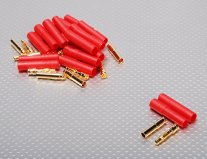 HXT 4mm Gold Connector w/ Protector (10pcs/set) HXT 4mm Gold Connector w/ Protector (10pcs/set)