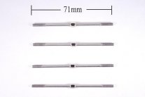 Two-way fine adjustable linkage rods M2.5X71mmx4(FL) Two-way fine adjustable linkage rods M2.5X71mmx4(FL)