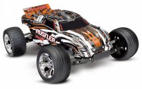 TRAXXAS Rustler 2WD 1/10 RTR TQ Orange - w/o Battery & Charger TRAXXAS Rustler 2WD 1/10 RTR TQ Orange - w/o Battery & Charger
