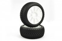 Fastrax 'Bone Block' 1/8 Off-Road Pre-Mounted Tyres on 10 Spoke Fastrax 'Bone Block' 1/8 Off-Road Pre-Mounted Tyres on 10 Spoke
