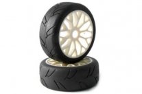 FASTRAX 1/8TH PREMOUNTED SLICK TYRES HAWK/Y-DESIGN FASTRAX 1/8TH PREMOUNTED SLICK TYRES HAWK/Y-DESIGN