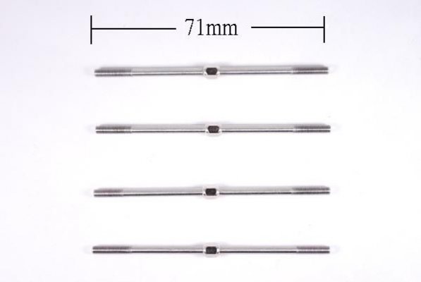 Two-way fine adjustable linkage rods M2.5X71mmx4(FL)