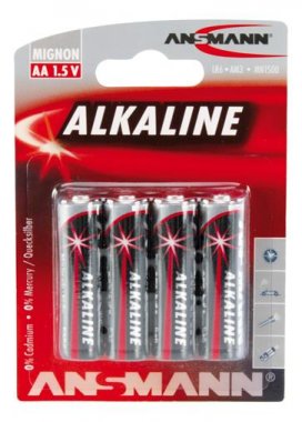 ANSMANN Alcaline Batteries 1.5V 2700 mAh LR6 AA