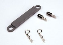 TRAXXAS Battery Holddown Plate Grey Bandit/Rustle TRAXXAS Battery Holddown Plate Grey Bandit/Rustle