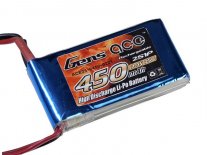 Gens ace 0450mAh 7.4V 25C 2S1P Lipo Battery Pack Gens ace 0450mAh 7.4V 25C 2S1P Lipo Battery Pack