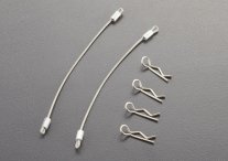 Body clip with cable 100mm Body clip with cable 100mm