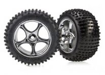 TRAXXAS Tires & Wheels Alias Soft/Tracer Chrome 2.2" Rear (2) TRAXXAS Tires & Wheels Alias Soft/Tracer Chrome 2.2" Rear (2)