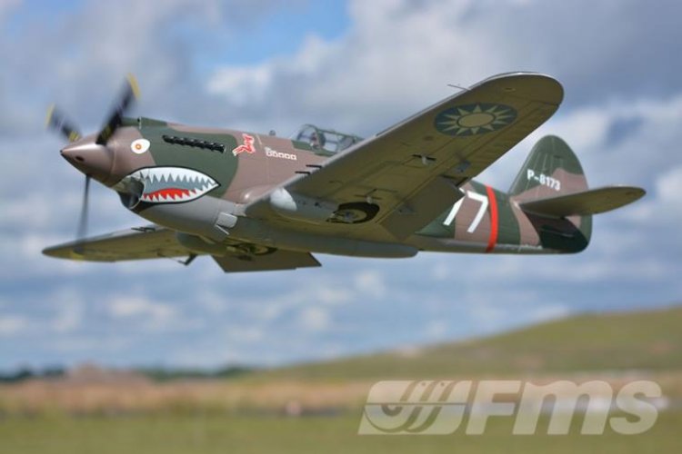 FMS P-40B 1400mm PNP - Click Image to Close