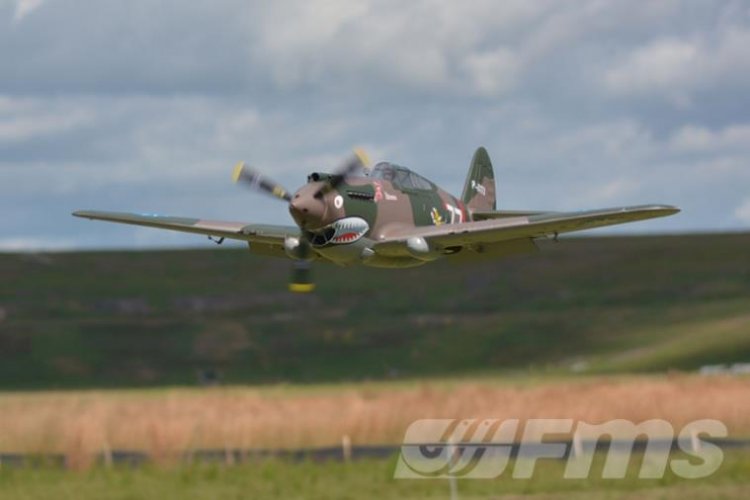 FMS P-40B 1400mm PNP - Click Image to Close