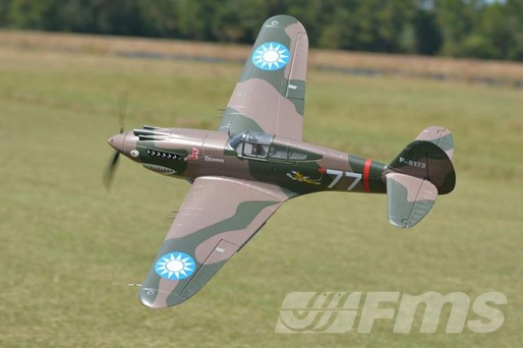 FMS P-40B 1400mm PNP - Click Image to Close