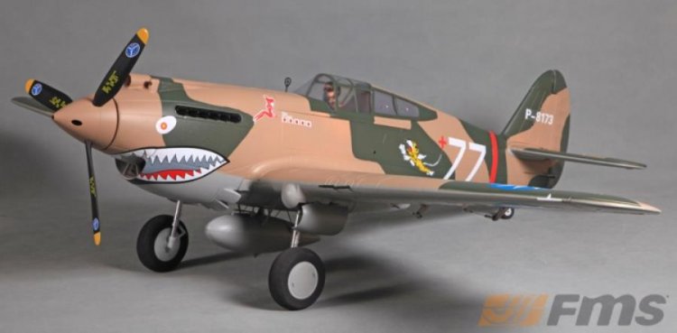 FMS P-40B 1400mm PNP - Πατήστε στην εικόνα για να κλείσει