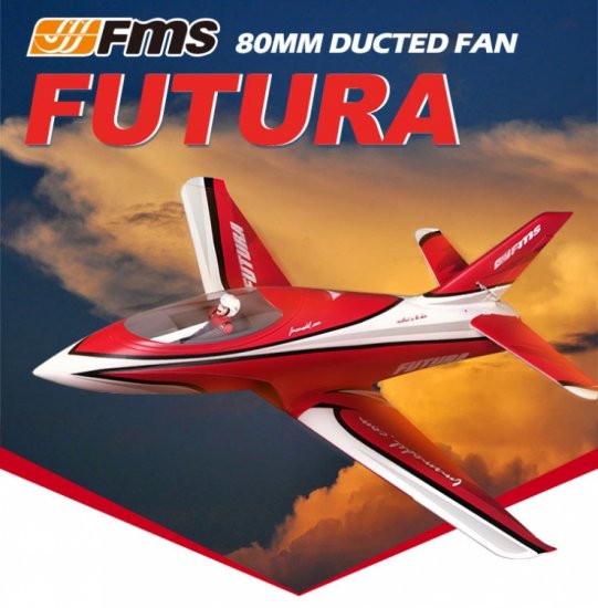 FMS Futura 80mm Fan Red PNP - Click Image to Close