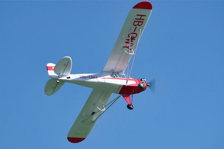 FMS J3 Cub V4 1400mm with Floats Reflex V2-Gyro PNP - Click Image to Close