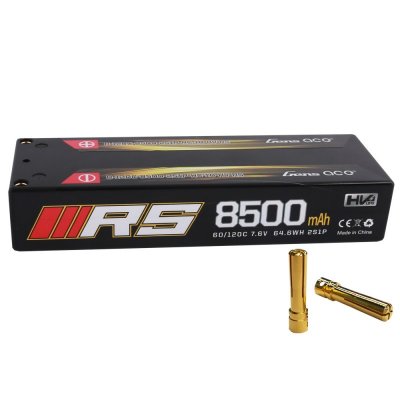 (image for) Gens ace 8500mAh 7.6V High Voltage 120C 2S1P Black HardCase