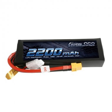 Gens ace 2200mAh 7.4V 50C 2S1P Lipo Battery With XT60 Plug