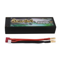 Gens ace 5500mAh 2S 7.4V 50C HardCase RC car battery with T-plug