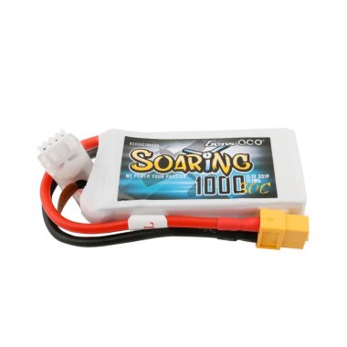 Gens ace Soaring 1000mAh 11.1V 30C 3S1P Lipo Battery Pack - XT60