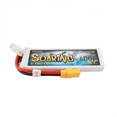 Gens ace Soaring 4000mAh 7.4V 25C 2S1P Lipo Battery Pack - XT90