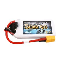 (image for) Gens ace G-Tech Soaring 1300mAh 7.4V 30C 2S1P Lipo - XT60