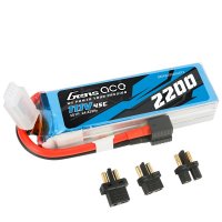 Gens ace 2200mAh 11.1V 45C 3S1P Lipo Batt with EC3/XT60/T-plug