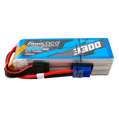 (image for) Gens ace G-Tech 3300mAh 22.2V 45C 6S1P Lipo Battery Pack - EC5