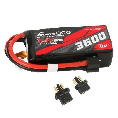 (image for) Gens ace 3600mAh 11.4V 3S1P 60C High Voltage Lipo Battery Pack