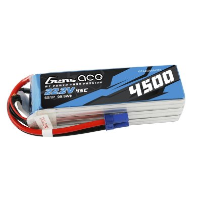 (image for) Gens ace 4500mAh 22.2V 45C 6S1P Lipo Battery Pack
