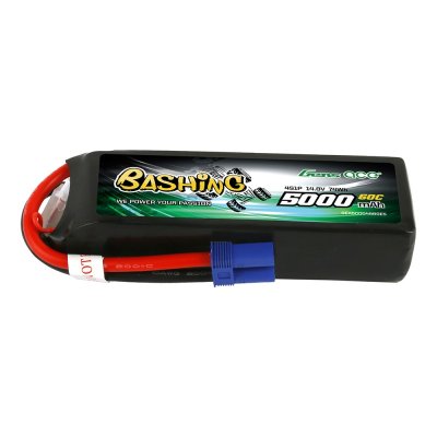 (image for) Gens ace 5000mAh 14.8V 4S1P 60C Lipo Battery Pack with EC5 Plug