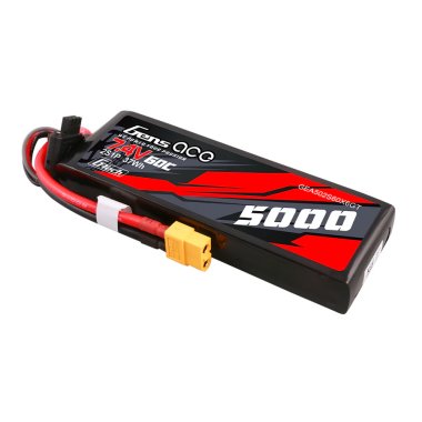 (image for) Gens ace G-Tech 5000mAh 7.4V 60C 2S1P Lipo PC case - XT60