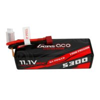 Gens ace 5300mAh 11.1V 60C 3S1P HardCase car Lipo Battery -Tplug