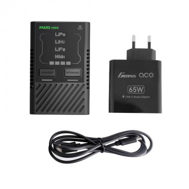 Gens Ace IMARS mini G-Tech USB-C 2-4S 60W Charger + Adapter