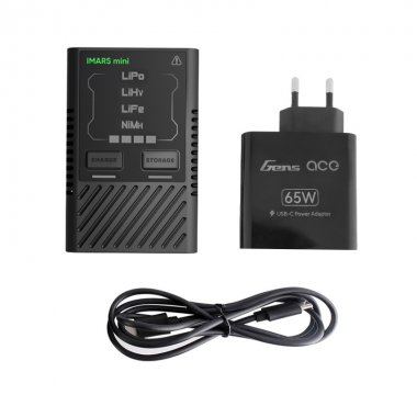 GensAce IMARS mini G-Tech USB-C 2-4S 60W Charger + Adapter