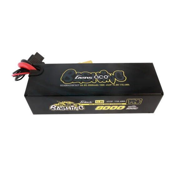(image for) Gens ace G-Tech 8000mAh 14.8V 100C 4S2P Lipo Battery Pack with EC5-Bashing Series