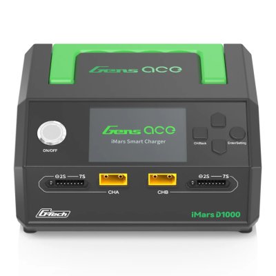 (image for) Gens ace iMars D1000 Charger, Dual Channel, AC 1000W, G-Tech
