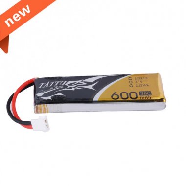 Tattu 0600mAh 3.7V 30C 1S1P Lipo Battery Pack with Molex Plug