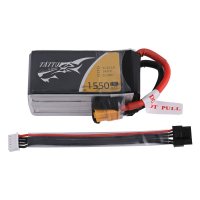 Tattu 1550mAh 14.8V 75C 4S1P Lipo Pack with Detachable Balance