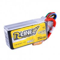 Tattu R-Line 1300mAh 14.8V 95C 4S1P lipo battery pack