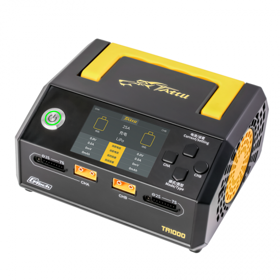 Tattu TA1000 G-Tech Dual-channel Charger 25A*2 1000W for 1S-7S - Πατήστε στην εικόνα για να κλείσει