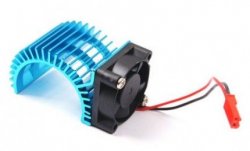 Himoto: Heat sink w/ fan for engine class 540-550 (blue)