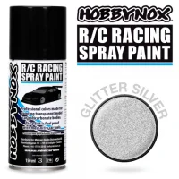 (image for) HOBBYNOX Glitter Silver R/C Racing Spray Paint 150 ml