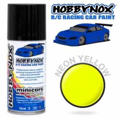(image for) HOBBYNOX Neon Yellow R/C Racing Car Spray Paint 150 ml
