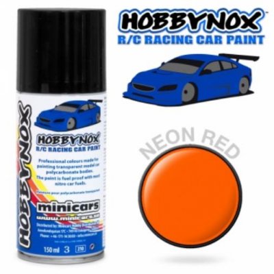 (image for) HOBBYNOX Neon Red R/C Racing Car Spray Paint 150 ml