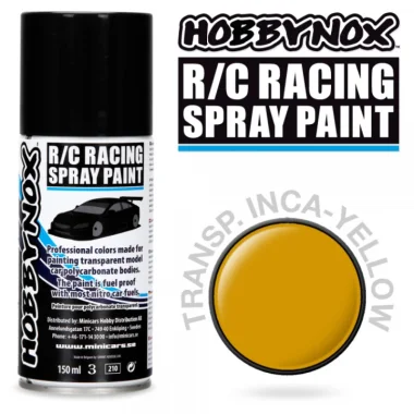(image for) HOBBYNOX Transparent Inca Yellow R/C Racing Spray Paint 150 ml
