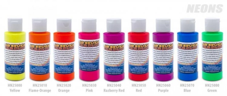 HOBBYNOX Airbrush Color Neon Yellow 60ml - Πατήστε στην εικόνα για να κλείσει