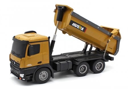 HUINA RC TIPPER/DUMP TRUCK 2.4G 10CH WITH DIE CAST CAB, BUCKETS